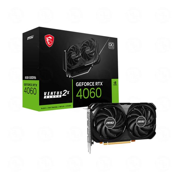 Card màn hình MSI GeForce RTX 4060 VENTUS 2X BLACK 8G OC - Hình ảnh 2