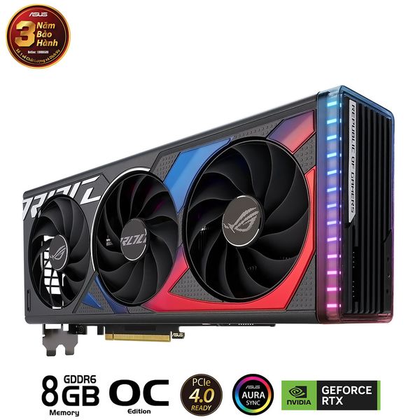 Card màn hình ASUS ROG Strix GeForce RTX 4060 OC 3 Fan Đen/Black - Hình ảnh 8