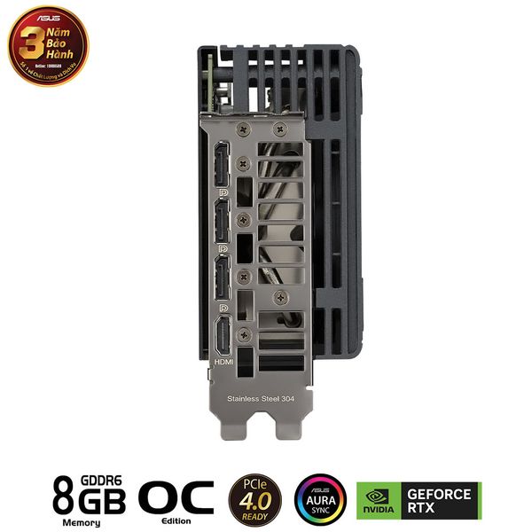 Card màn hình ASUS ROG Strix GeForce RTX 4060 OC 3 Fan Đen/Black - Hình ảnh 3